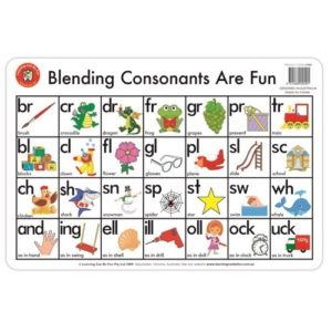 Blending Consonants Are Fun Placemat : Teachers Bazaar